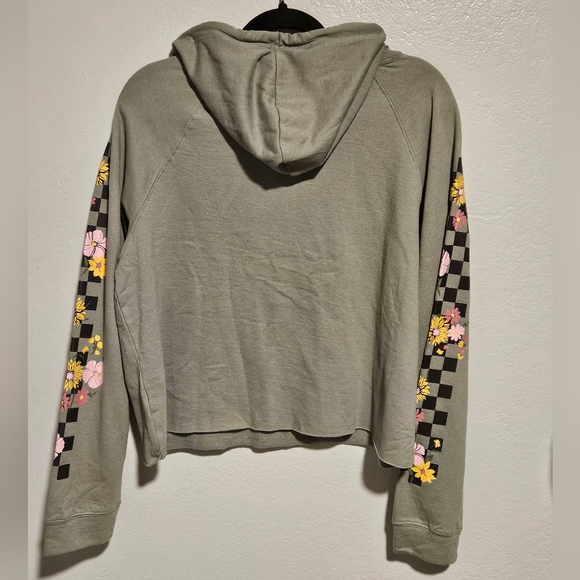 Messy Buns Lazy Days Olive Green Positive Vibes Women's Hoodie size Large - Picture 4 of 11